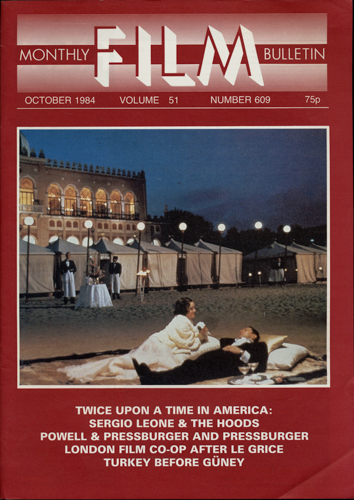  Monthly Film Bulletin No. 609 / October 1984 (vol. 51). 