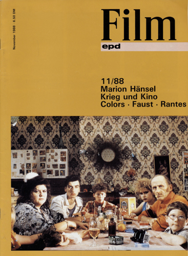   epd (Evangelischer Pressedienst) Film Heft 11/1988 (November 1988): Marion Hänsel. Krieg und Kino. Colors/Faust/Rantes. 