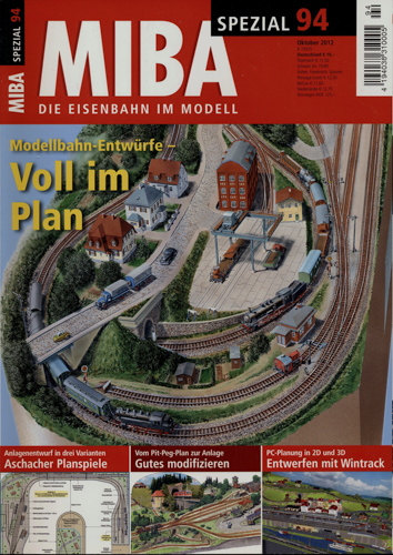   MIBA Spezial Heft 94 (Oktober 2012): Voll im Plan. Modellbahn-Entwürfe. 