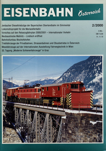   Eisenbahn Österreich. hier: Heft 2/2000. 