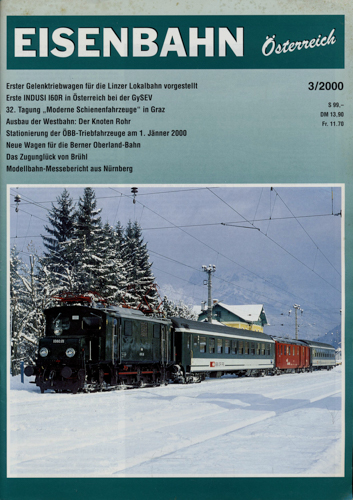   Eisenbahn Österreich. hier: Heft 3/2000. 