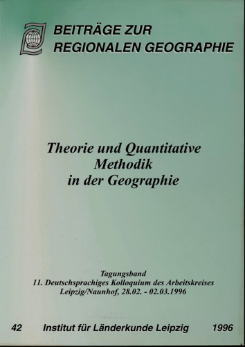 MARGRAF, Otti (Hrg.)  Theorie und Quantitative Methodik in der Geographie. 