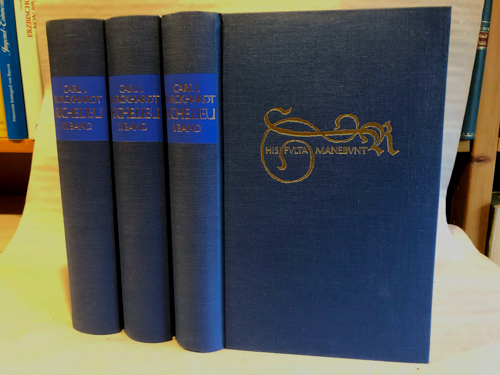 BURCKHARDT, Carl J.  Richelieu. 3 Bände (Der Aufstieg zur Macht / Behauptung der Macht und kalter Krieg / Großmachtpolitik und Tod des Kardinals). 