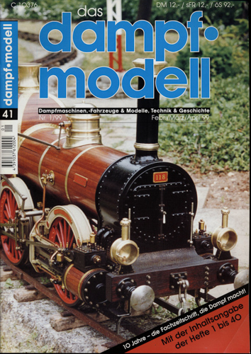   Das Dampfmodell (Fachzeitschrift) Heft 1/1999 (Feb./März/April 99). 