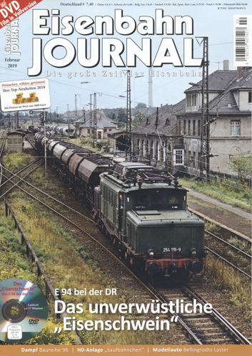   Eisenbahn Journal Heft Februar 2019: Das unverwüstliche 'Eisenschwein': E 94 bei der DR. 