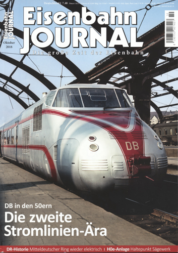   Eisenbahn Journal Heft Oktober 2018: Die zweite Stromlinien-Ära: DB in den 50ern. 