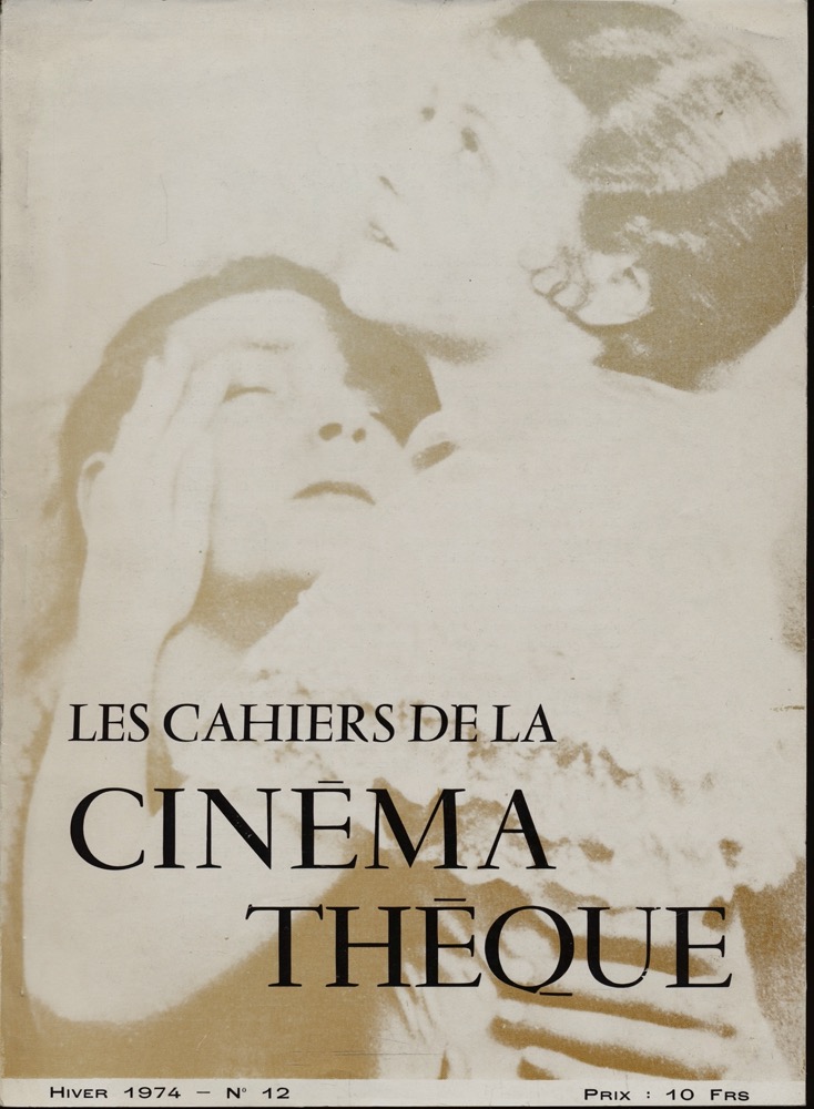   Les Cahiers de la Cinemathéque no. 12 (Hiver 1974). 