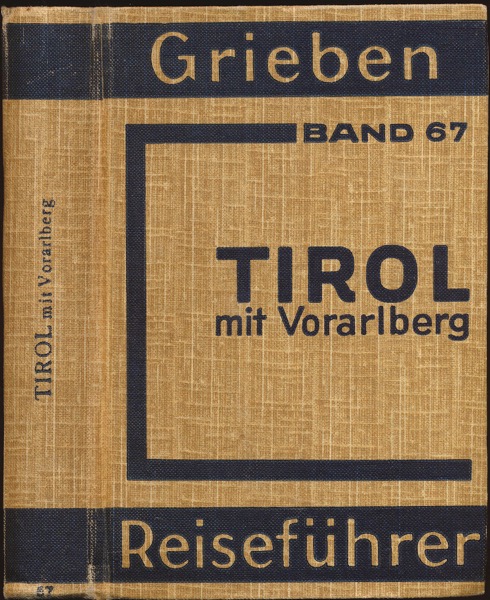 GRIEBENS REISEFÜHRER Nr. 67  Tirol mit Vorarlberg. 