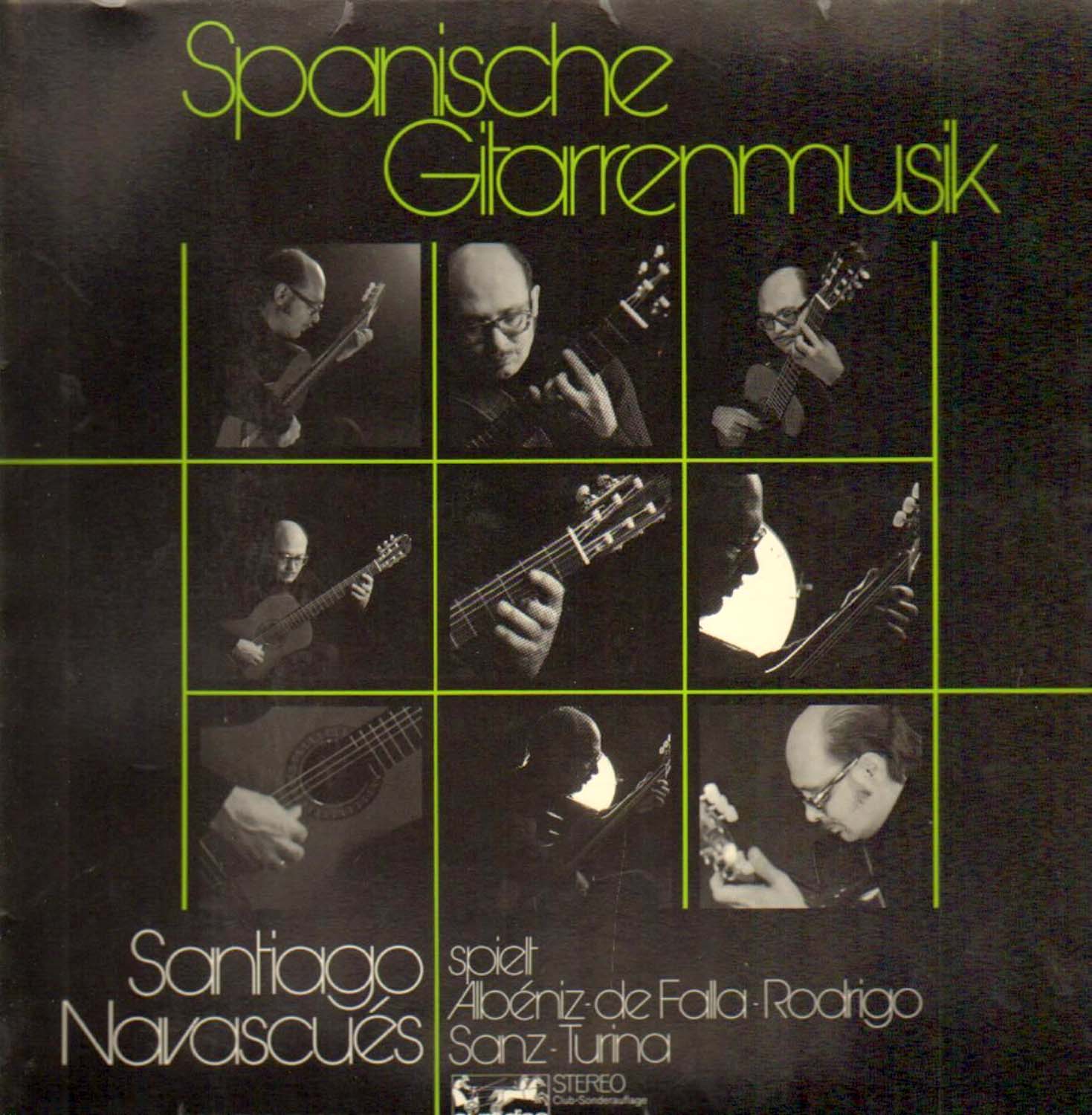 Santiago Navascues  Spanische Gitarrenmusik: Santiago Navascues spielt Albéniz, de Falla, Rodrigo, Sanz, Turina (62558)  *LP 12'' (Vinyl)*. 