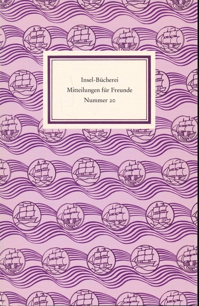 LENGEMANN, Jochen (Hrg.)  Insel-Bücherei. Mitteilungen für Freunde Nr. 20. 