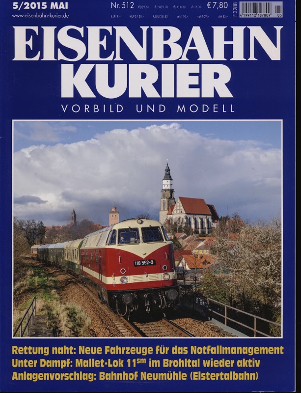   Eisenbahn-Kurier. Modell und Vorbild. hier: Heft Nr. 512 (5/2015 Mai). 
