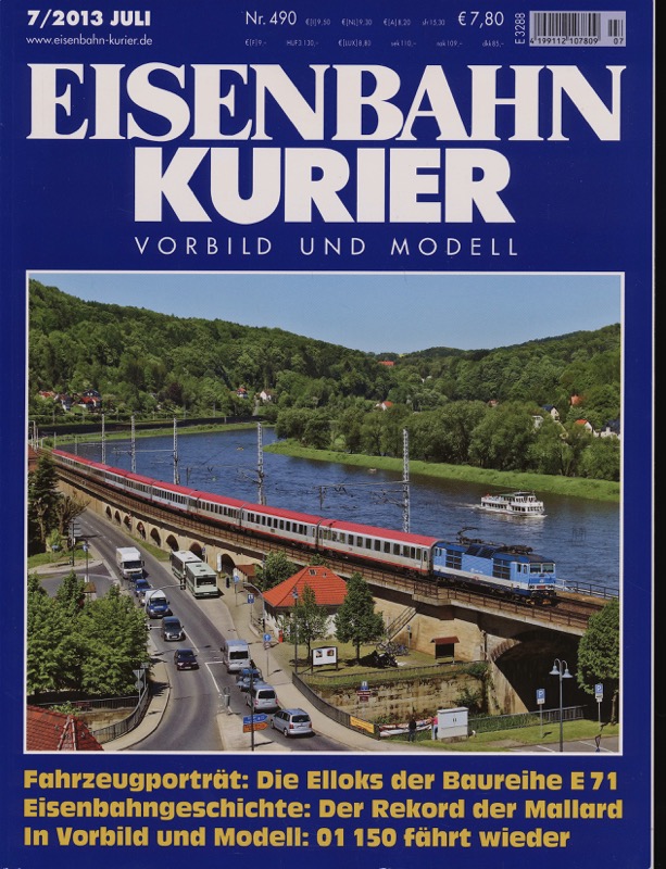 Div.  Eisenbahn-Kurier. Modell und Vorbild. hier: Heft Nr. 490 (7/2013 Juli). 