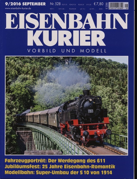   Eisenbahn-Kurier. Modell und Vorbild. hier: Heft Nr. 528 (9/2016 September). 