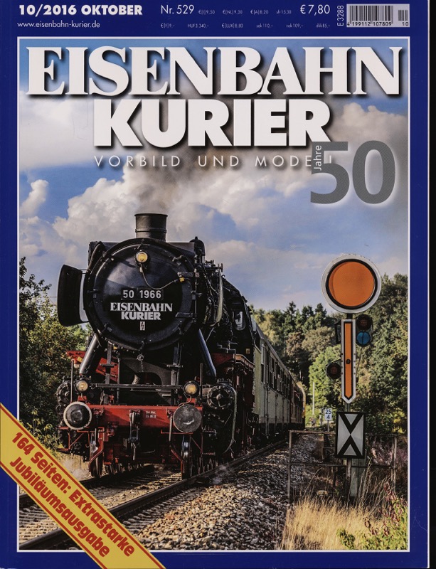   Eisenbahn-Kurier. Modell und Vorbild. hier: Heft Nr. 529 (10/2016 Oktober). 