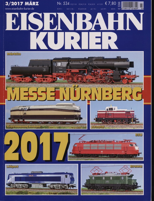   Eisenbahn-Kurier. Modell und Vorbild. hier: Heft Nr. 534 (3/2017 März). 