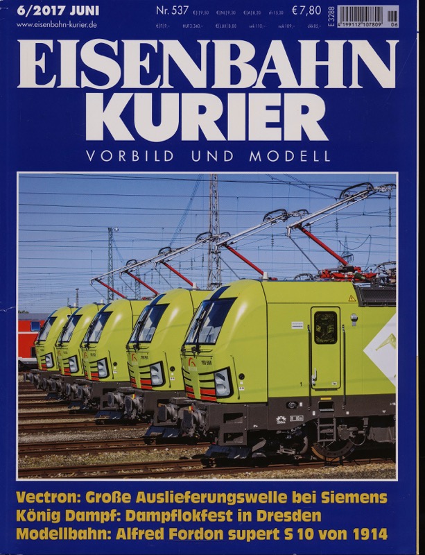   Eisenbahn-Kurier. Modell und Vorbild. hier: Heft Nr. 537 (6/2017 Juni). 