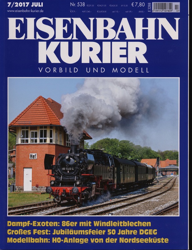   Eisenbahn-Kurier. Modell und Vorbild. hier: Heft Nr. 538 (7/2017 Juli). 