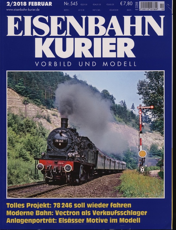   Eisenbahn-Kurier. Modell und Vorbild. hier: Heft Nr. 545 (2/2018 Februar). 