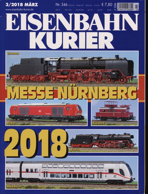   Eisenbahn-Kurier. Modell und Vorbild. hier: Heft Nr. 546 (3/2018 März). 