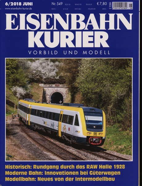   Eisenbahn-Kurier. Modell und Vorbild. hier: Heft Nr. 549 (6/2018 Juni). 