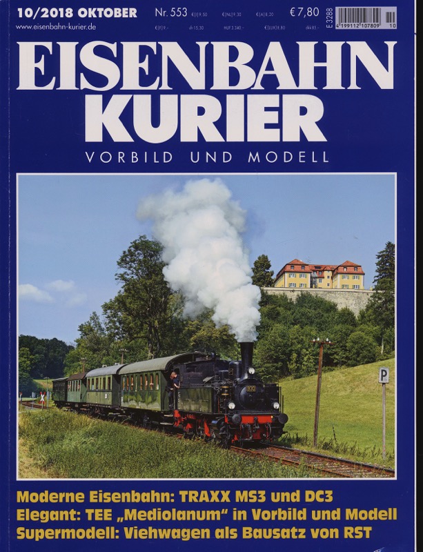   Eisenbahn-Kurier. Modell und Vorbild. hier: Heft Nr. 553 (10/2018 Oktober). 