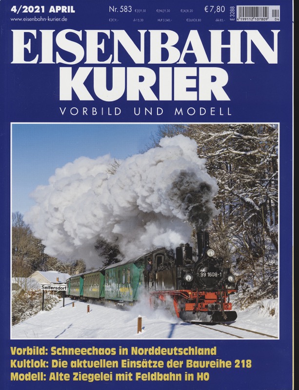   Eisenbahn-Kurier. Modell und Vorbild. hier: Heft Nr. 583 (4/2021 April). 