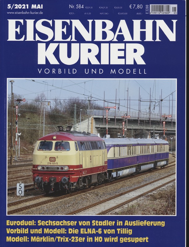   Eisenbahn-Kurier. Modell und Vorbild. hier: Heft Nr. 584 (5/2021 Mai). 