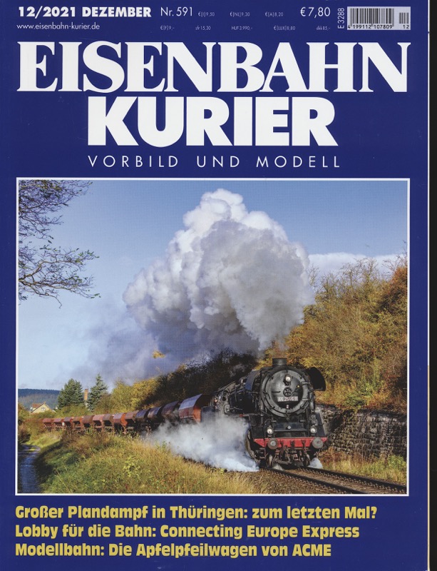   Eisenbahn-Kurier. Modell und Vorbild. hier: Heft Nr. 591 (12/2021 Dezember). 