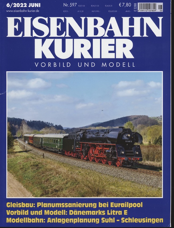   Eisenbahn-Kurier. Modell und Vorbild. hier: Heft Nr. 597 (6/2022 Juni). 