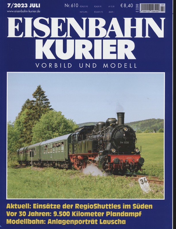   Eisenbahn-Kurier. Modell und Vorbild. hier: Heft Nr. 610 (7/2023 Juli). 