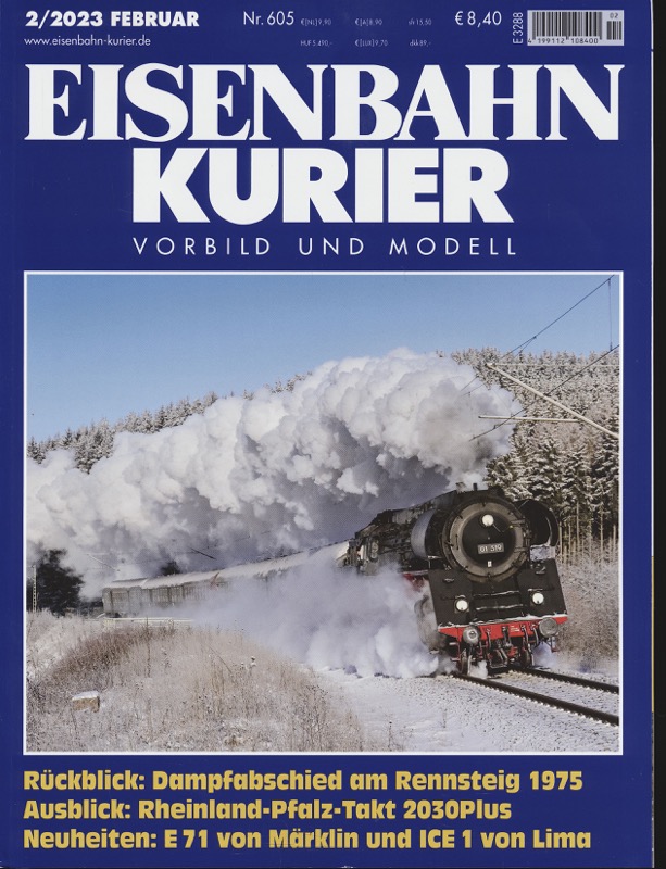   Eisenbahn-Kurier. Modell und Vorbild. hier: Heft Nr. 605 (2/2023 Februar). 