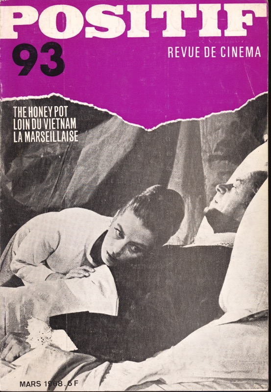   POSITIF. Revue de Cinéma no. 93 (Mars 1968): The Honey Pot / Loin du Vietnam / La Marsellaise. 
