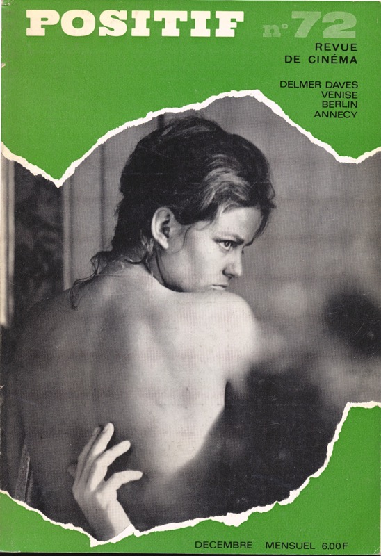   POSITIF. Revue de Cinéma no. 141 (Août 1972): Index du Numeró 1 au Numeró 134. 