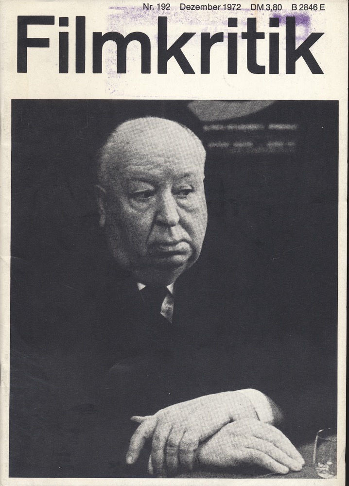   Filmkritik Nr. 192 (Dezember 1972): Alfred Hitchcock. 