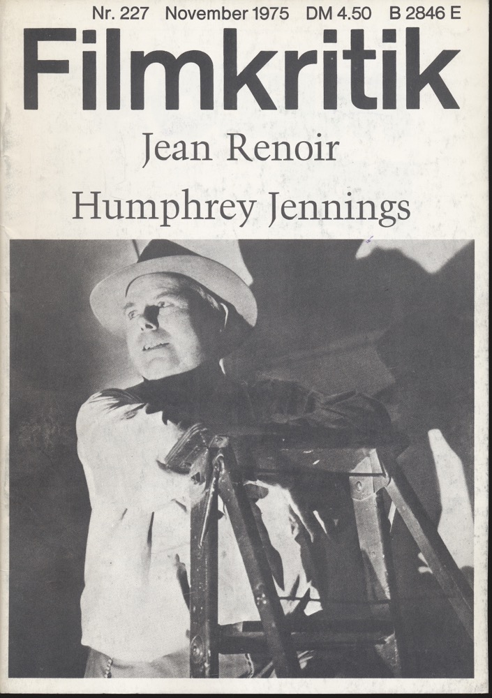   Filmkritik Nr. 227 (November 1975): Jean Renoir / Humphrey Jennings. 