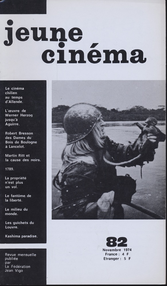   jeune cinéma no. 82 (Novembre 1974). 