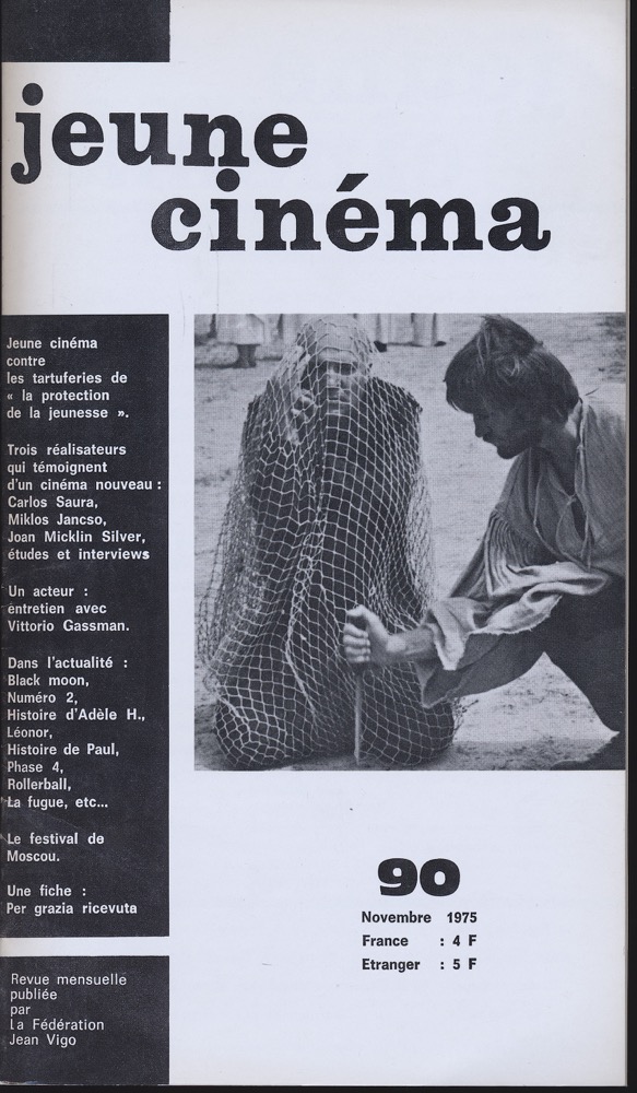   jeune cinéma no. 90 (Novembre 1975). 