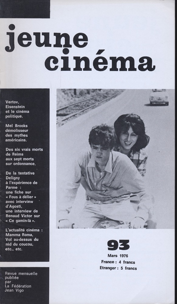   jeune cinéma no. 93 (Mars 1976). 