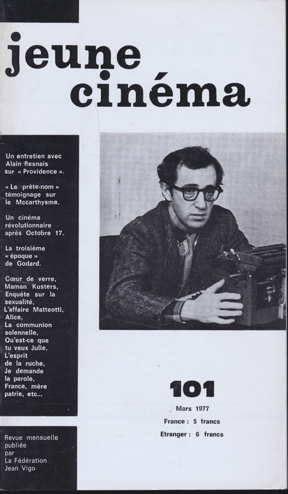   jeune cinéma no. 101 (Mars 1977). 