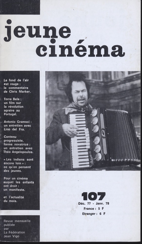   jeune cinéma no. 106 (Décembre 1977-Janvier 1978). 