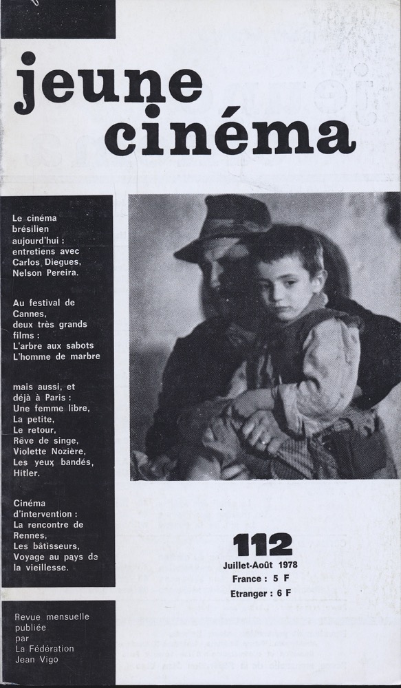   jeune cinéma no. 112 (Juillet-Août 1978). 