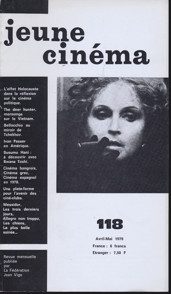   jeune cinéma no. 118 (Avril-Mai 1979). 