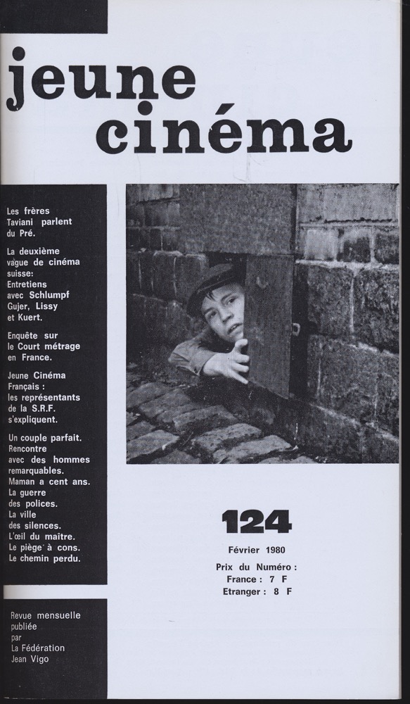   jeune cinéma no. 124 (Février 1980). 