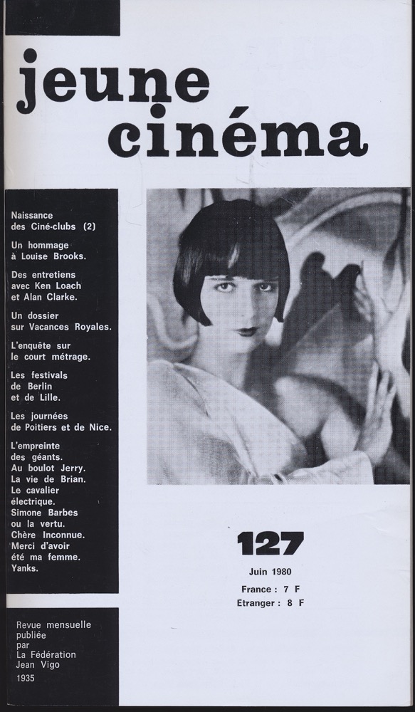   jeune cinéma no. 127 (Juin 1980). 