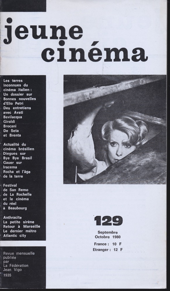   jeune cinéma no. 129 (Septembre-Octobre 1980). 