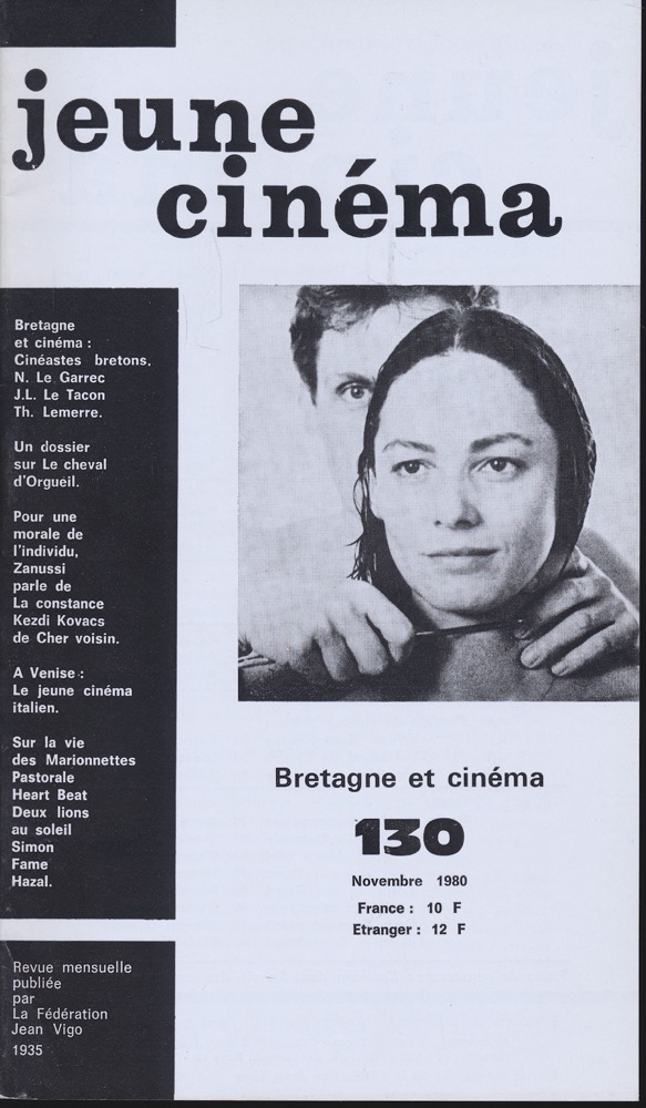   jeune cinéma no. 130 (Novembre 1980): Bretagne et cinéma. 