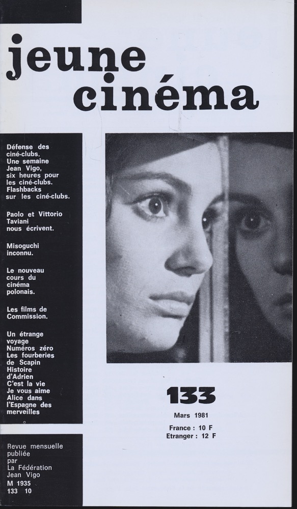   jeune cinéma no. 133 (Mars 1981). 