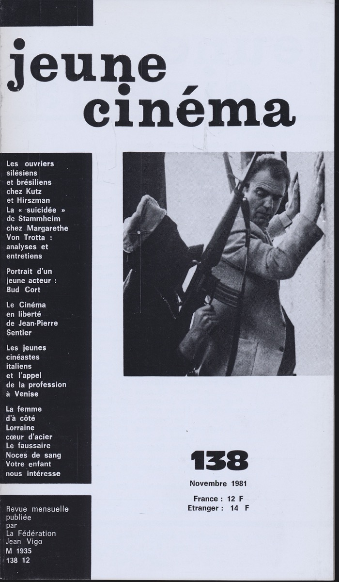   jeune cinéma no. 138 (Novembre 1981). 