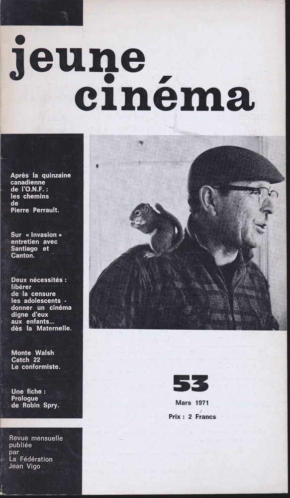   jeune cinéma no. 53 (Mars 1971). 