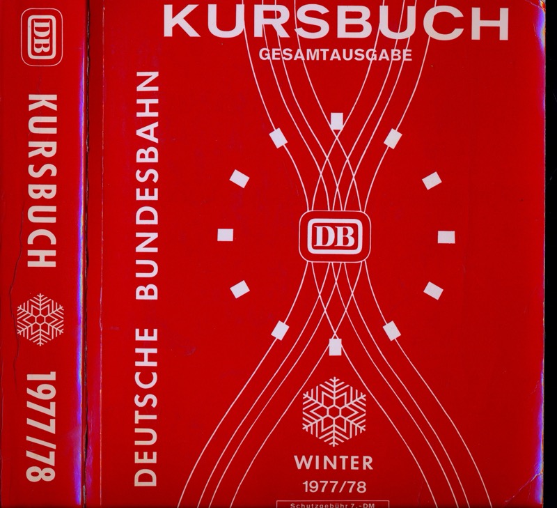   Kursbuch Deutsche Bundesbahn Winter 1977/78. Gesamtausgabe. 